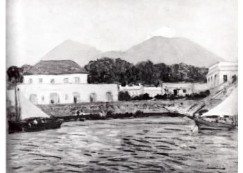 Il Vesuvio visto da Portici